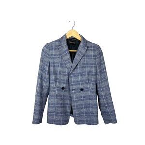 Reiss Blue Plaid Blazer